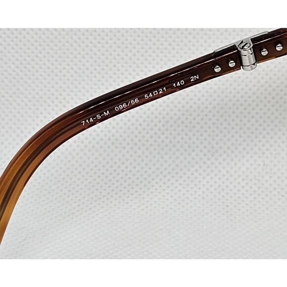 Persol 714SM Steve McQueen 096/56 Folding Sunglasses Blue Lens 54mm Italy - Picture 13 of 16